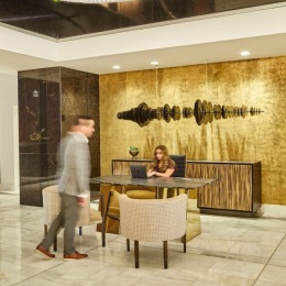 Greeted by style, sophistication, and service every time you come home to the National Residences.