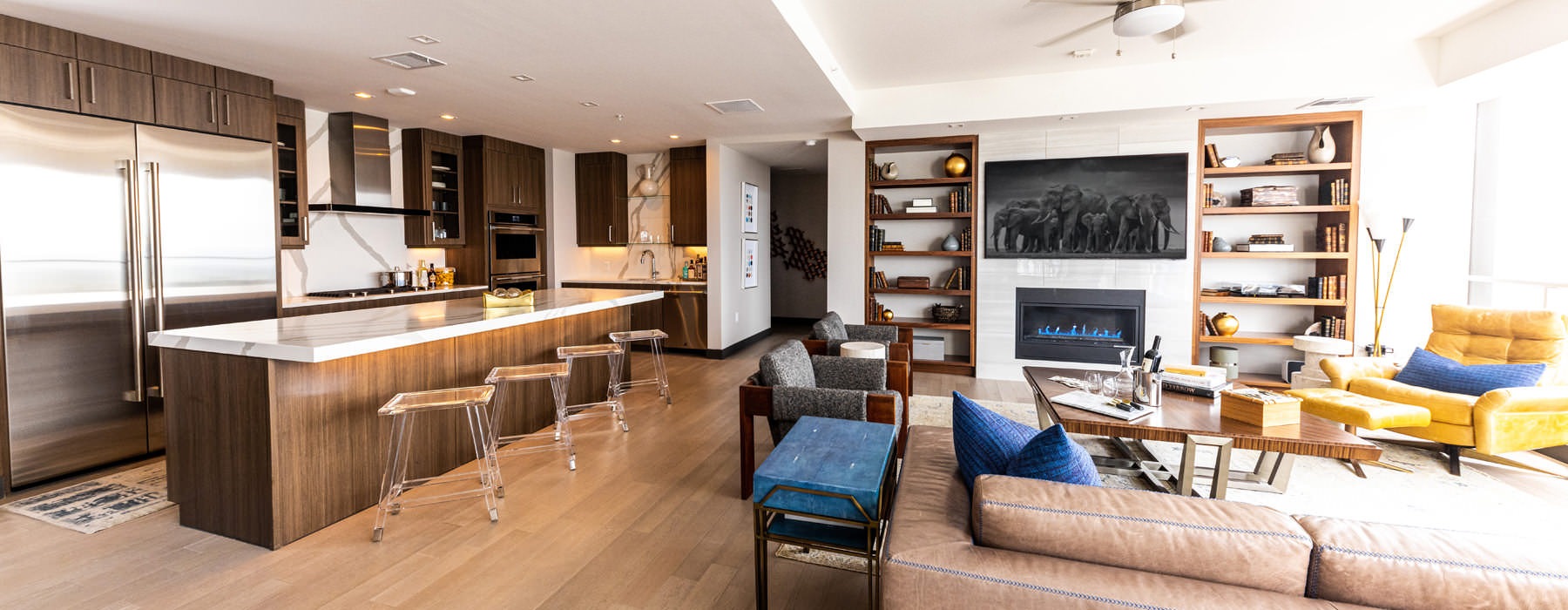 spacious, open concept floorplan